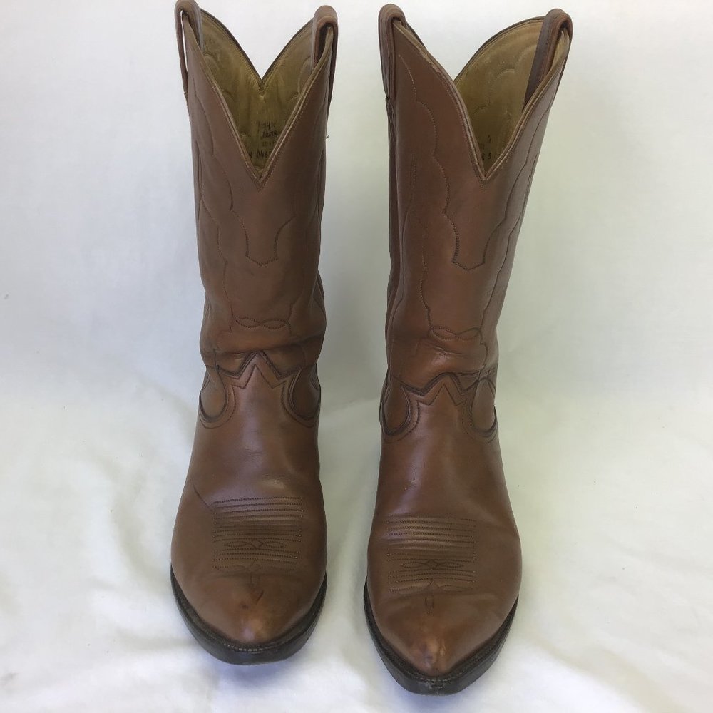 Tony Lama Western Cowboy Boots Men's Brown 12